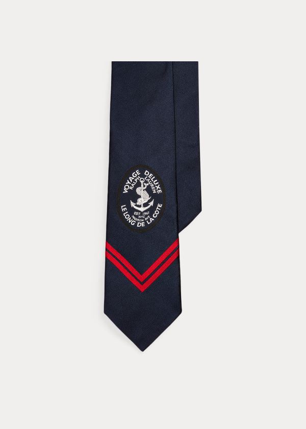 Men's Ralph Lauren Nautical Silk Ties | 409283DSM